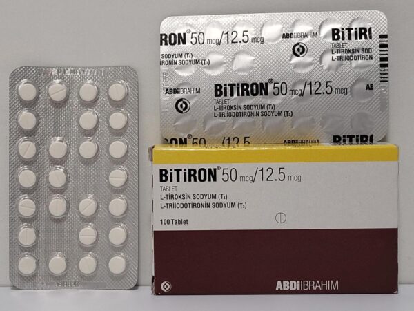 Bitiron (T3-T4 mix) – 100 tb/ (50 mcg / 12.5 mcg) – Abdi Ibrahim – expires 2031