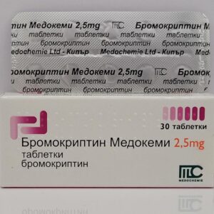 Bromocriptine – 30 tb/2.5 mg – Medochemie – expires 09/2030