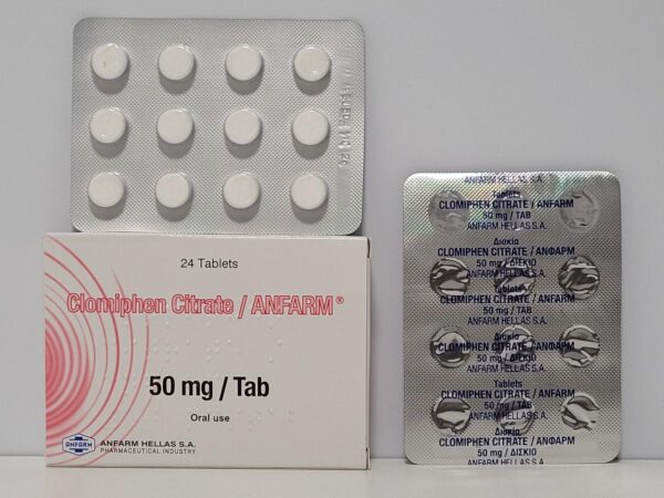 Clomiphene – 24 tb/50 mg – Anfarm – expires 10/2032