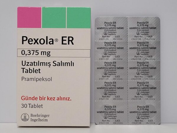 Pramipexole – 30 tb/0 375 mg – Boehringer – expires 2036