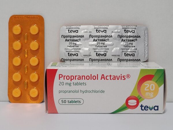 Propranolol – 50 tb/20 mg – Teva – expires 10/2035