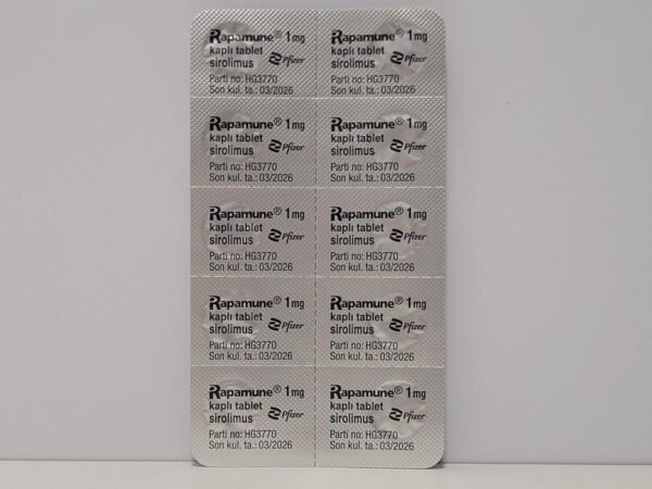 Rapamune (sirolimus) – 10 tb/1 mg – Pfizer – expires 03/2036